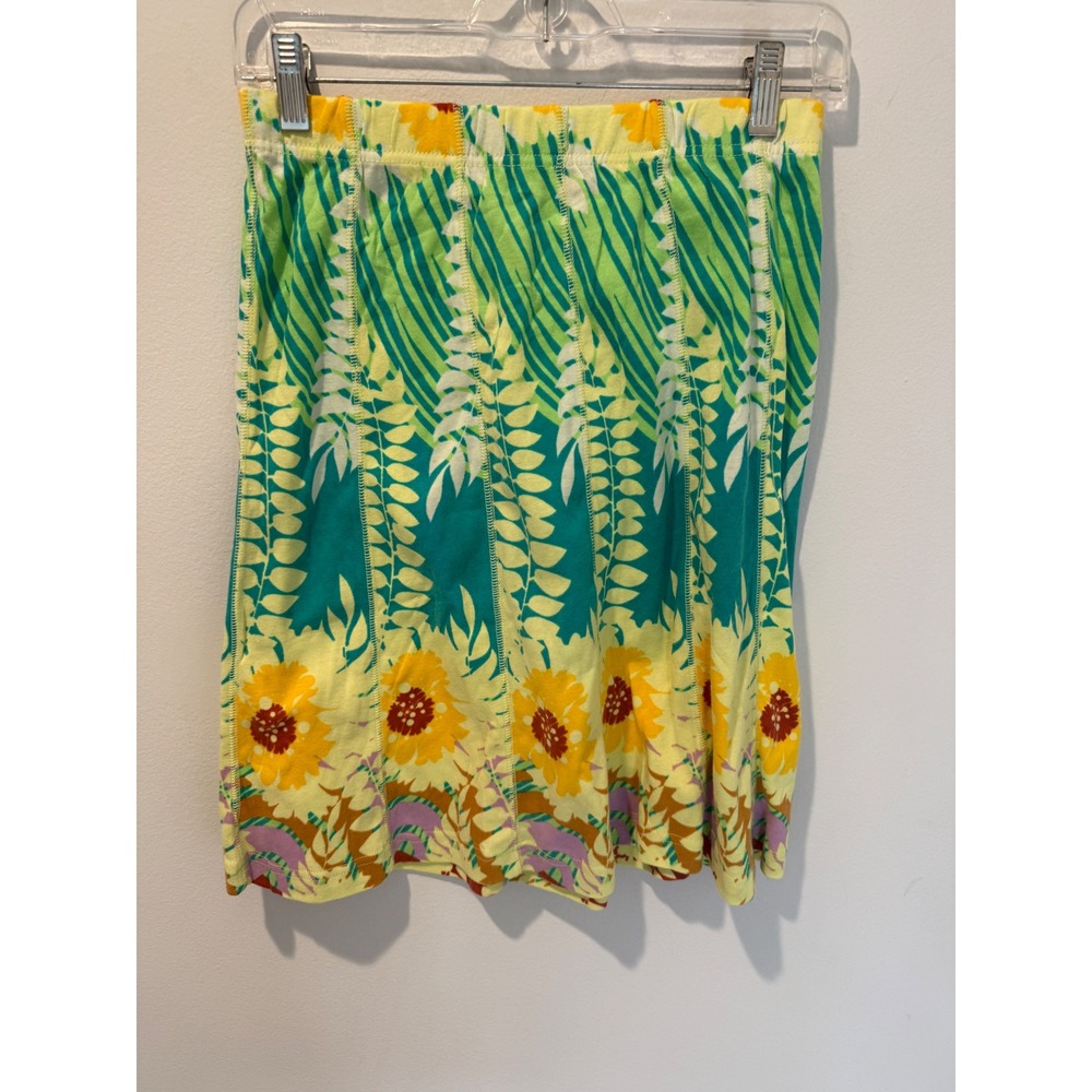 Vintage NWT 90s Hayes Custo Barcelona Floral Cotton Stretch Mini Skirt